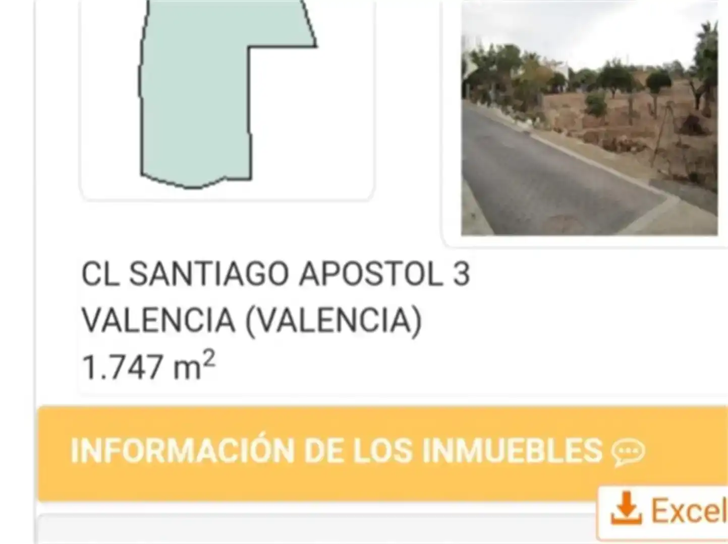 Exterior view of Land for sale in Valencia