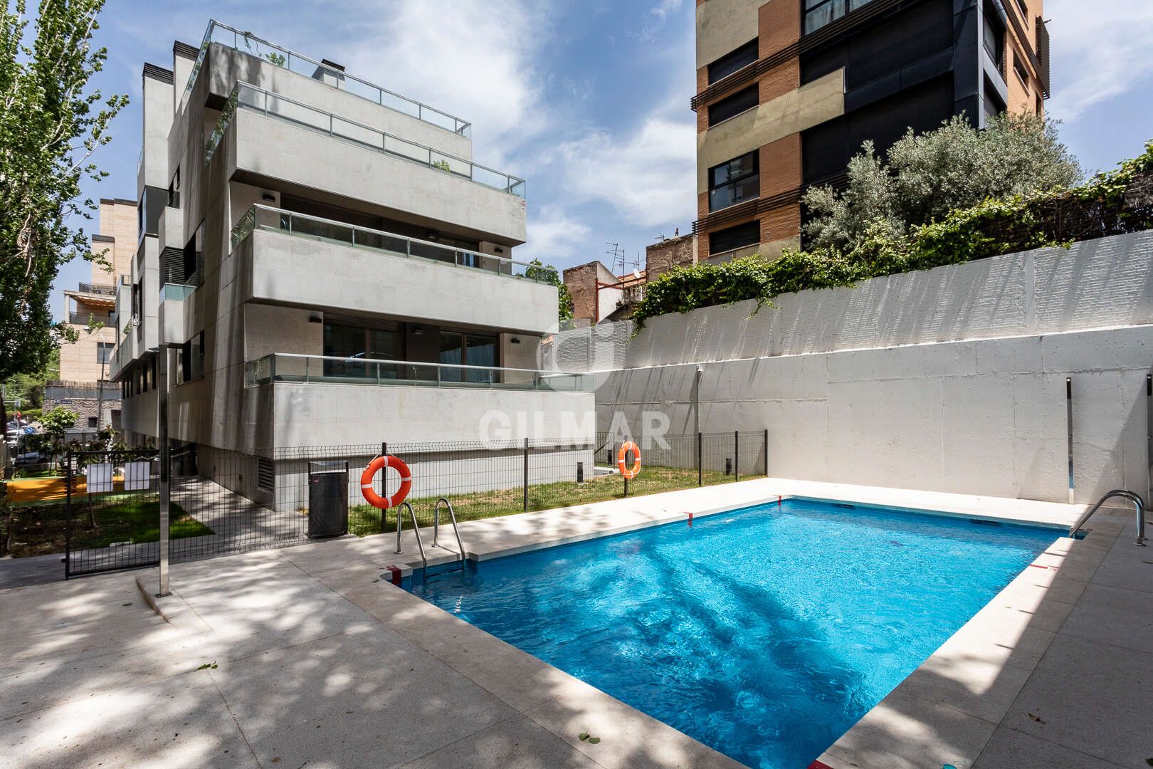 Swimming pool of Duplex for sale in  Madrid Capital  with Heating, Private garden and Storage room