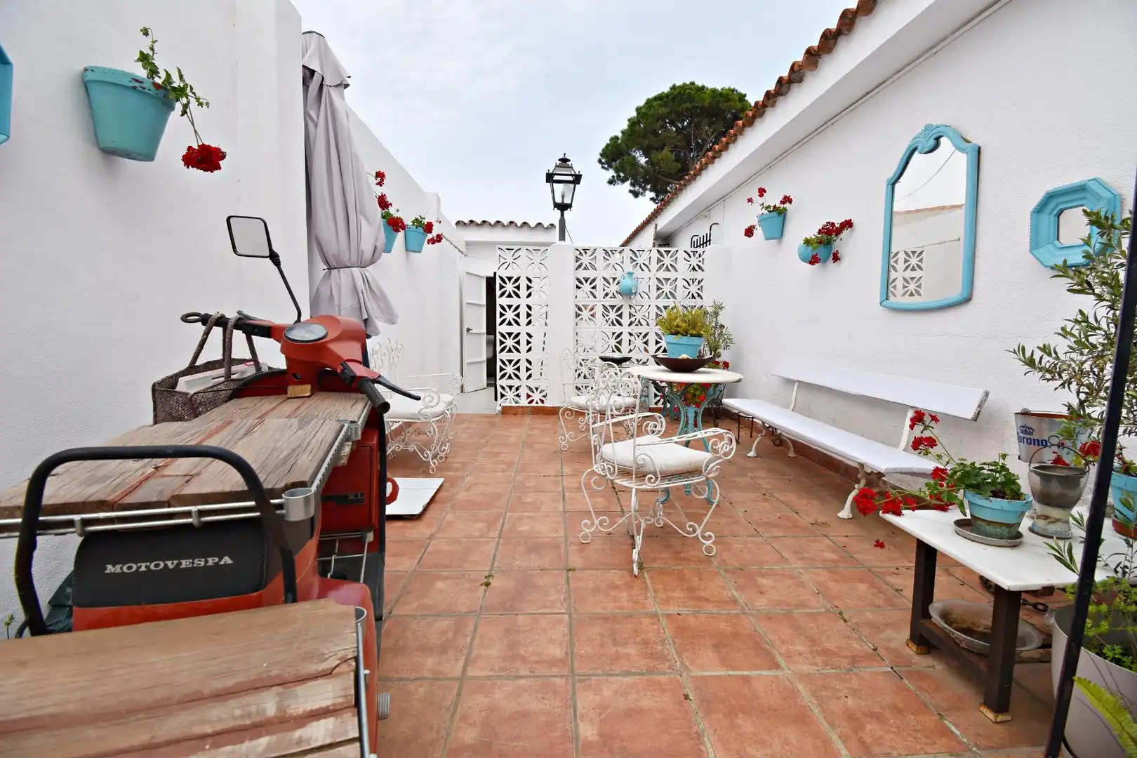 Terrassa de Casa o xalet en venda en El Puerto de Santa María amb Aire condicionat i Jardí privat