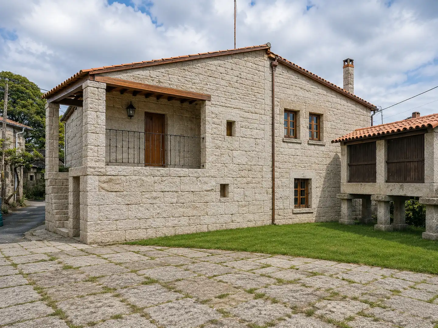 Vista exterior de Finca rústica en venda en Vilamarín amb Balcó