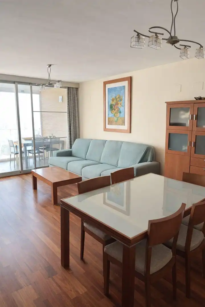 Living room of Apartments for sale in  Valencia Capital  with Air Conditioner, Private garden and Terrace