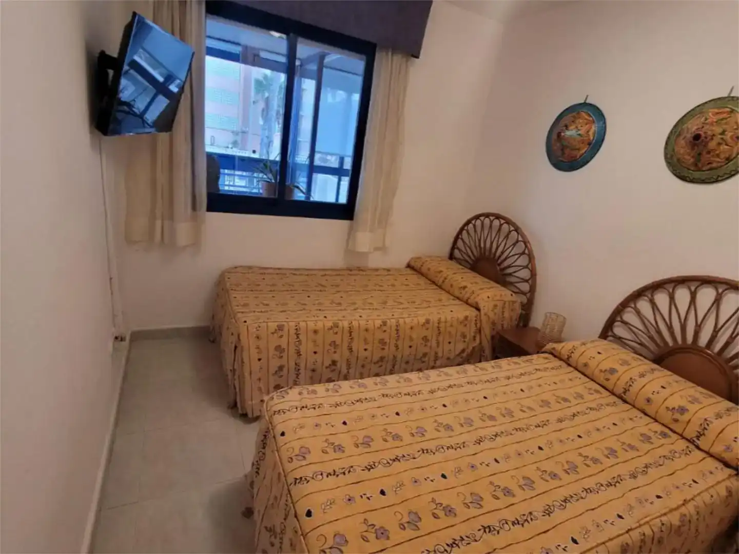 Schlafzimmer von Wohnung zur Miete in Calpe / Calp mit Klimaanlage, Schwimmbad und Möbliert