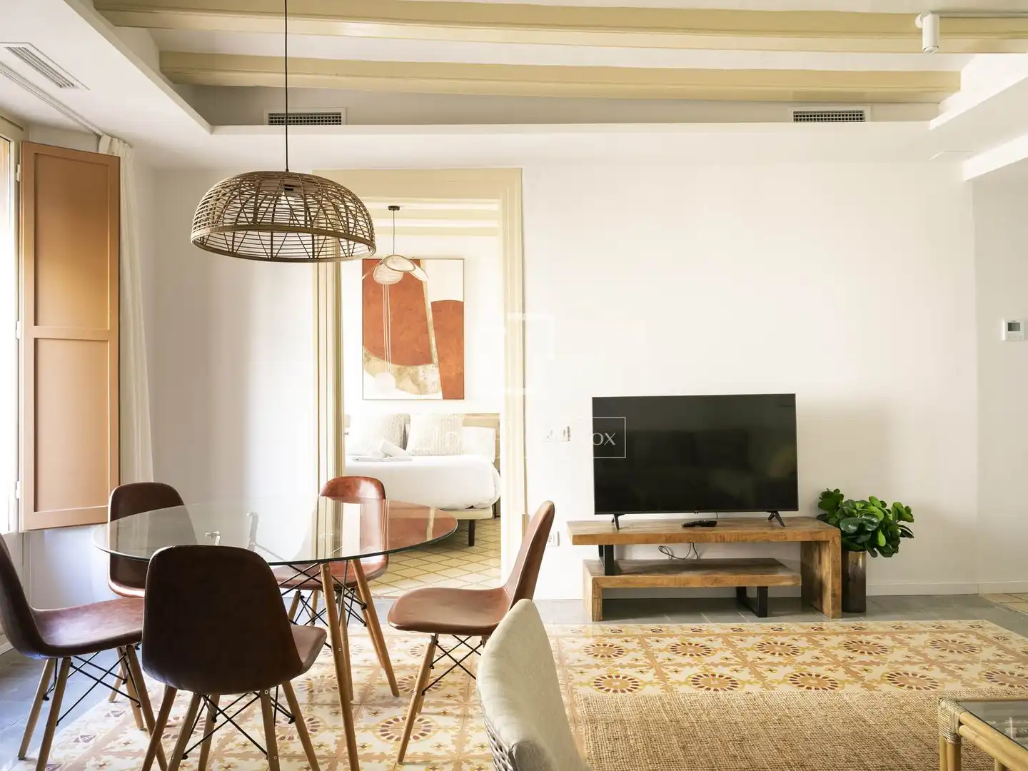 Sala de estar de Piso en venta en Barcelona con Aire acondicionado, Terraza y Amueblado