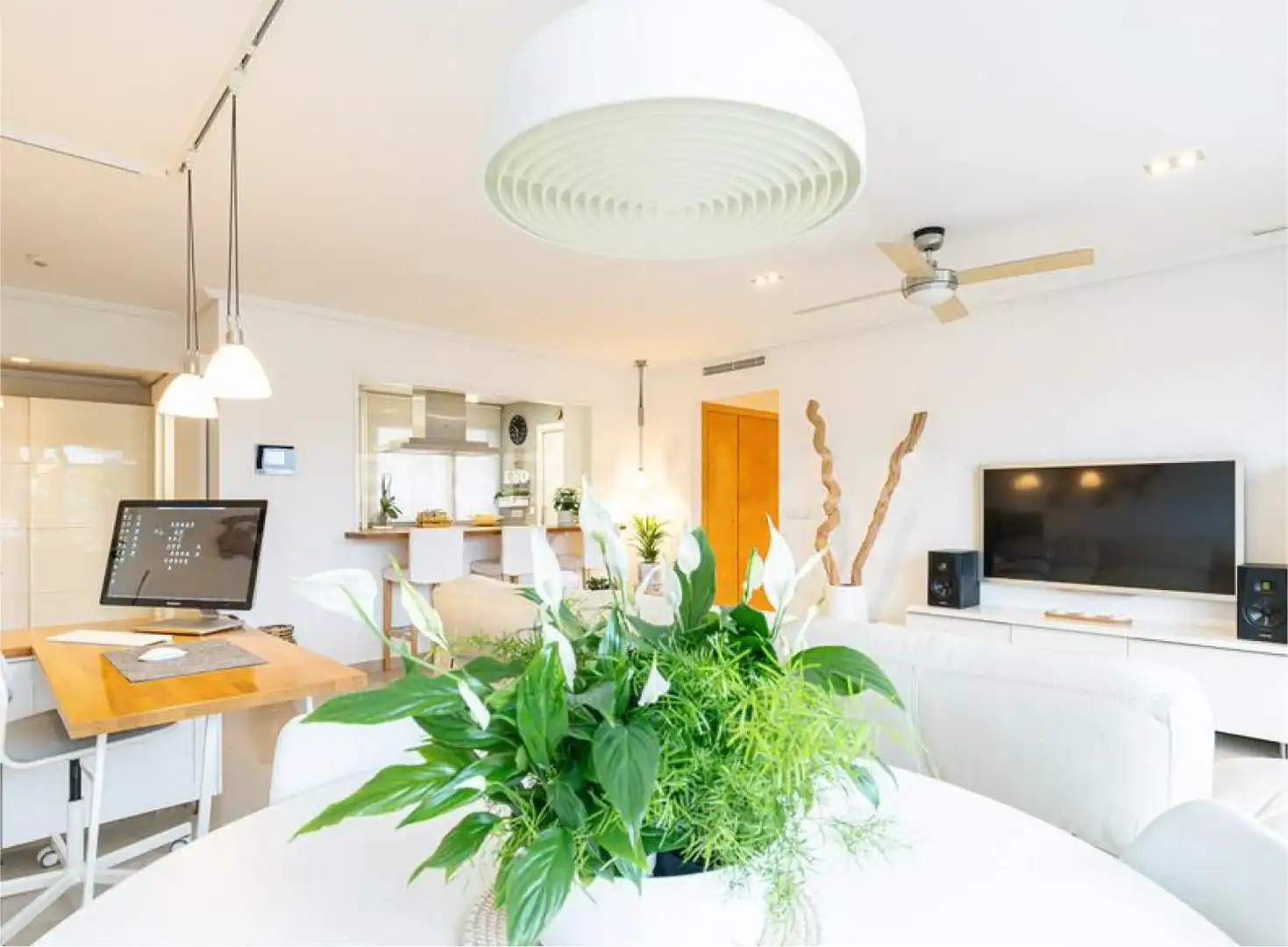 Sala de estar de Piso de alquiler en Majadahonda con Aire acondicionado, Calefacción y Parquet