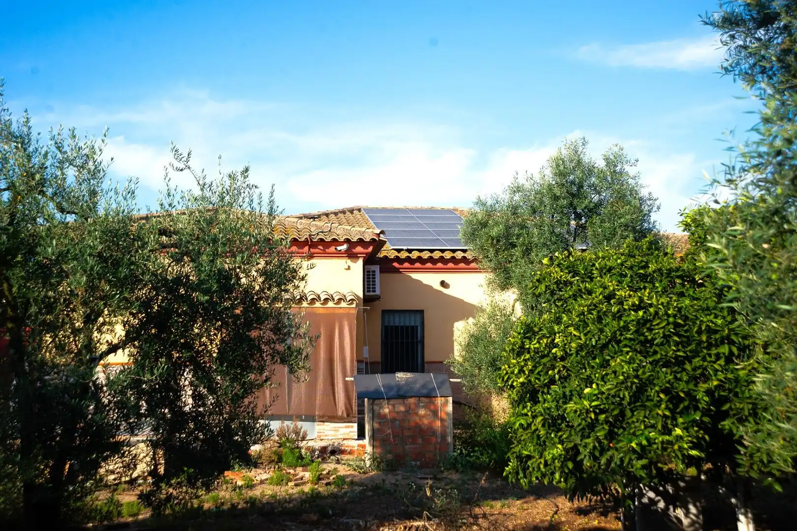 Vista exterior de Casa o chalet en venta en Pilas con Jardín privado y Piscina