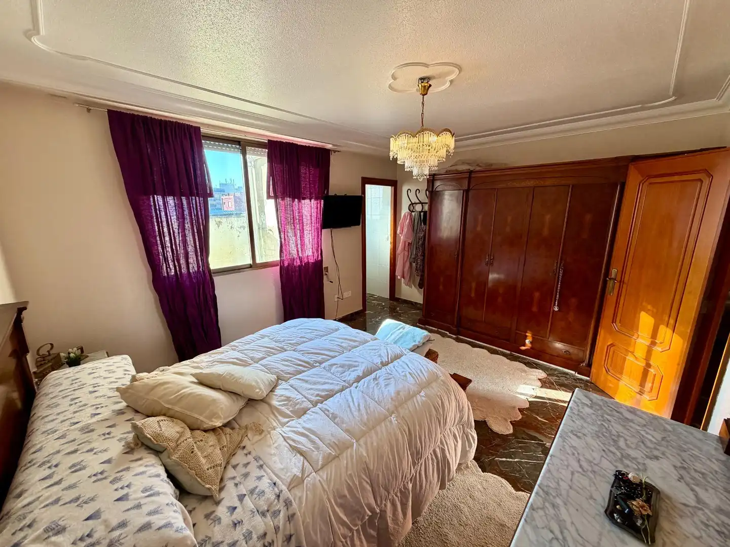 Bedroom of Flat for sale in Silla  with Air Conditioner and Furnished