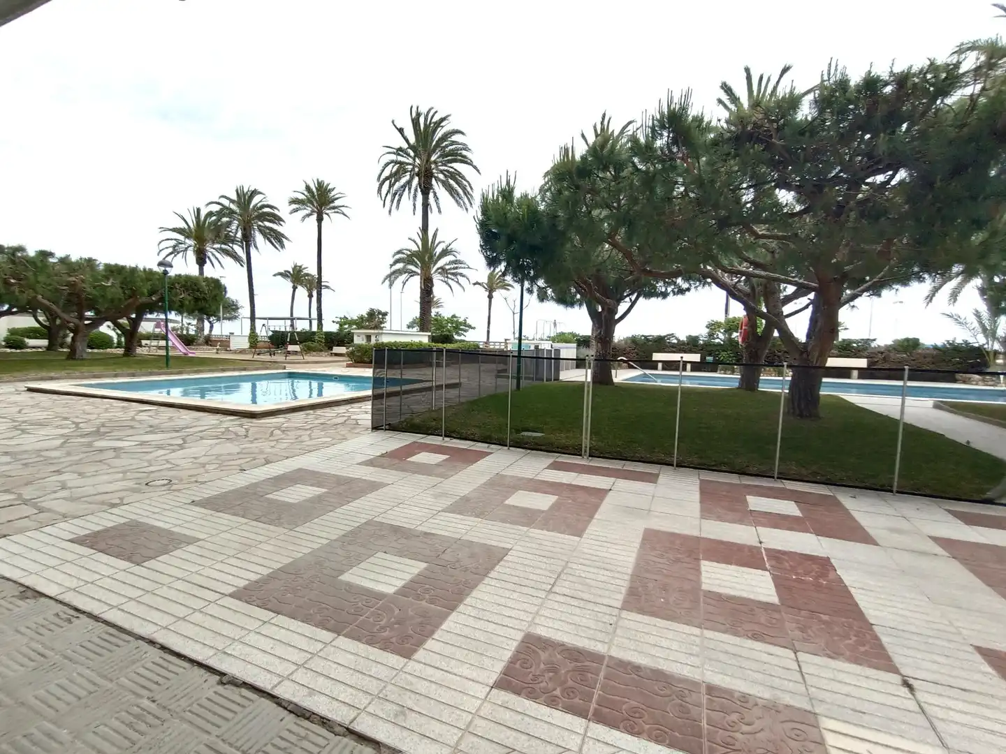 Swimming pool of Flat for sale in Cunit  with Air Conditioner, Heating and Private garden
