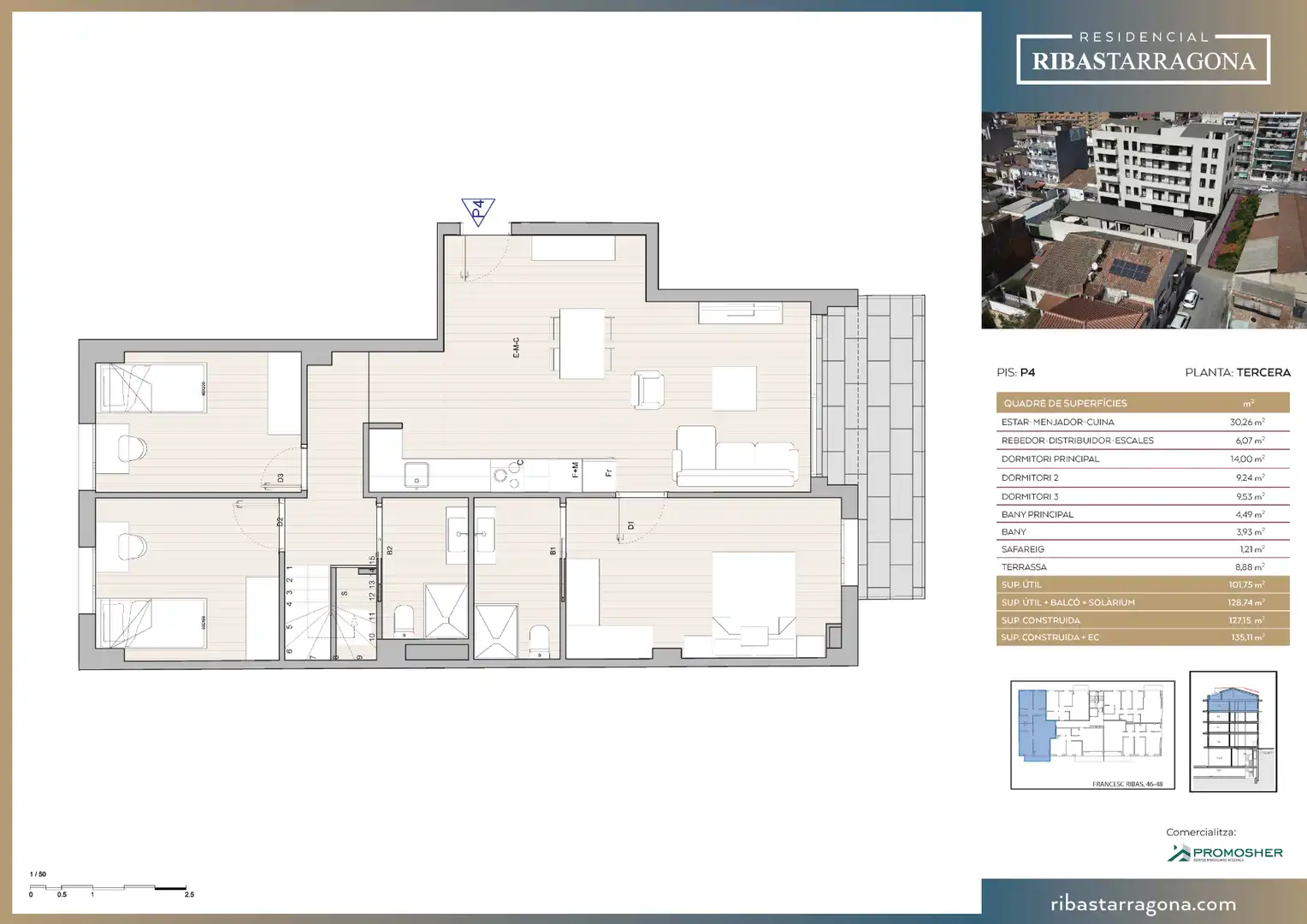 Duplex con terrazza in vendita a Carrer de Francesc Ribas 46, imagen 6