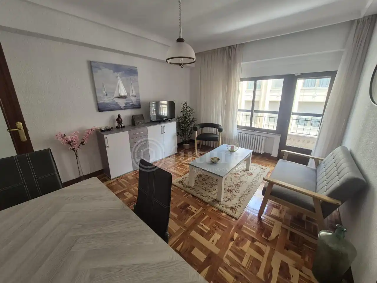 Wohnzimmer von Wohnung zur Miete in Salamanca mit Heizung, Möbliert und Balkon