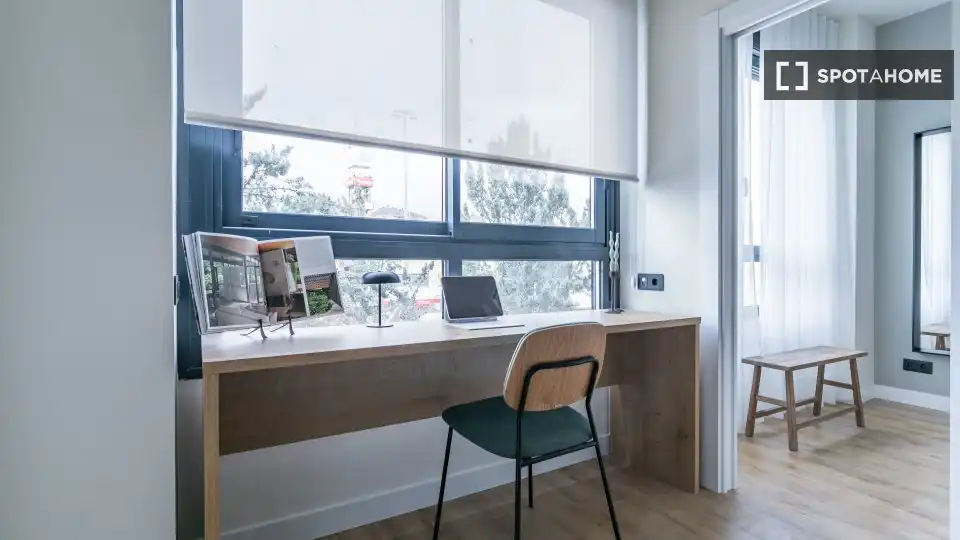 Balcony of Flat for rent in Tres Cantos  with Air Conditioner, Heating and Furnished