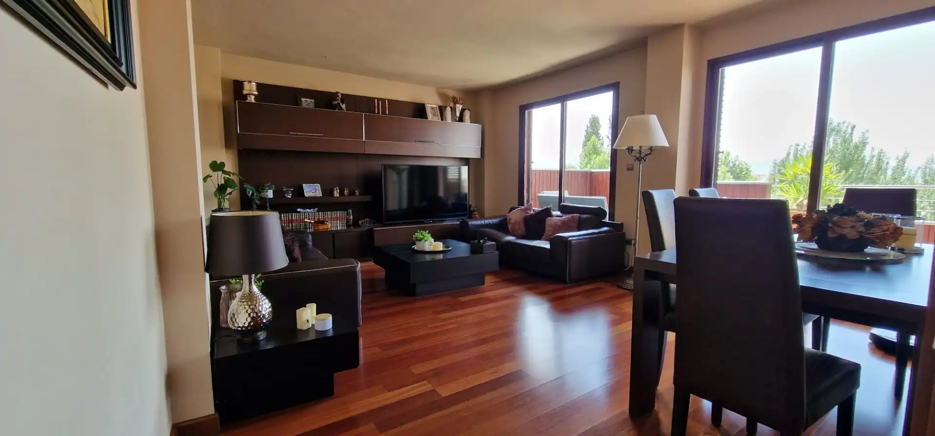 Sala d'estar de Àtic en venda en Maracena amb Aire condicionat, Parquet i Terrassa