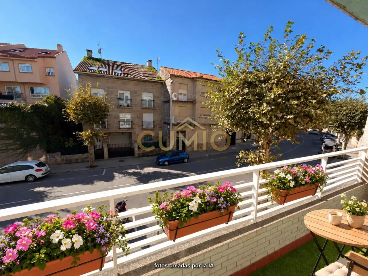 Vista exterior de Piso en venta en Vigo  con Calefacción, Parquet y Terraza