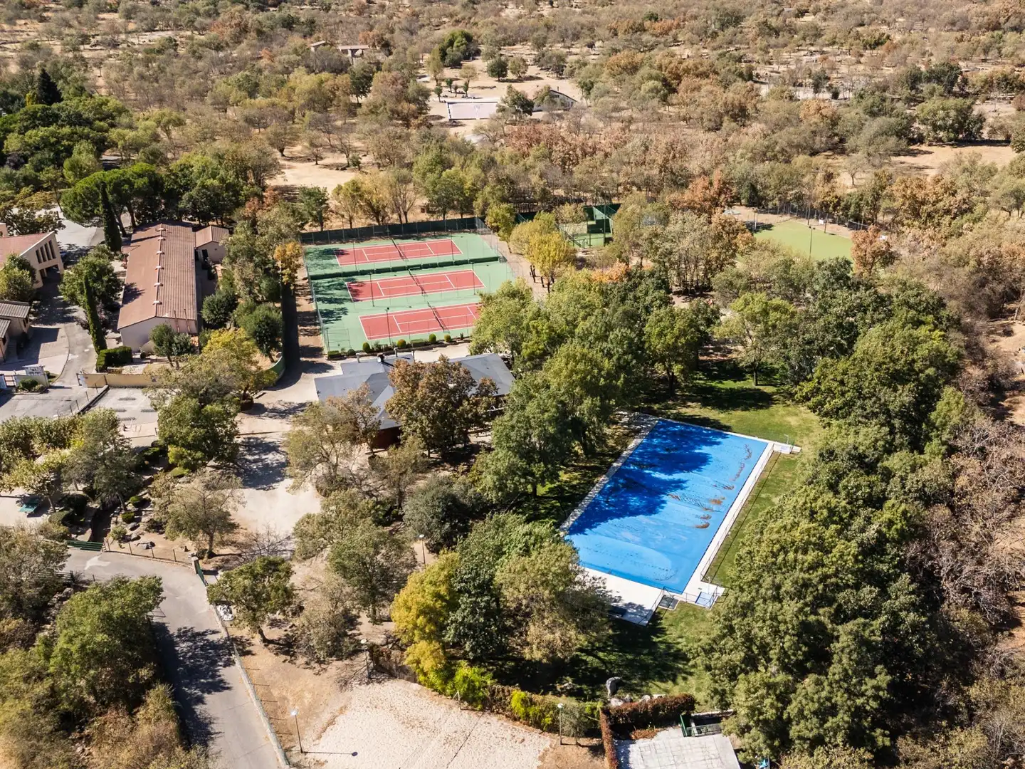 Swimming pool of Detached homes for sale in Becerril de la Sierra  with Heating, Private garden and Terrace