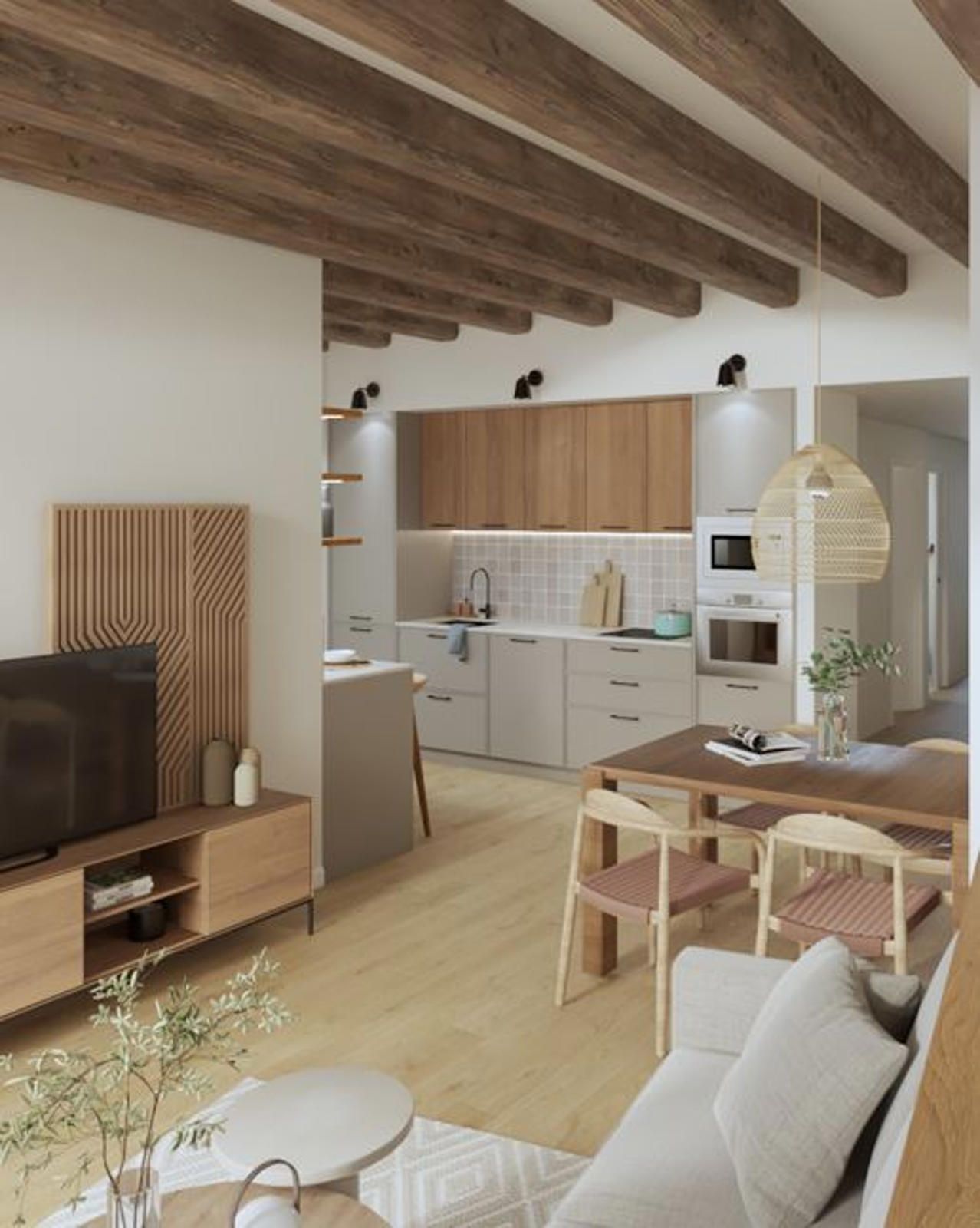 Küche von Wohnung zum Verkauf in Centelles mit Heizung und Terrasse