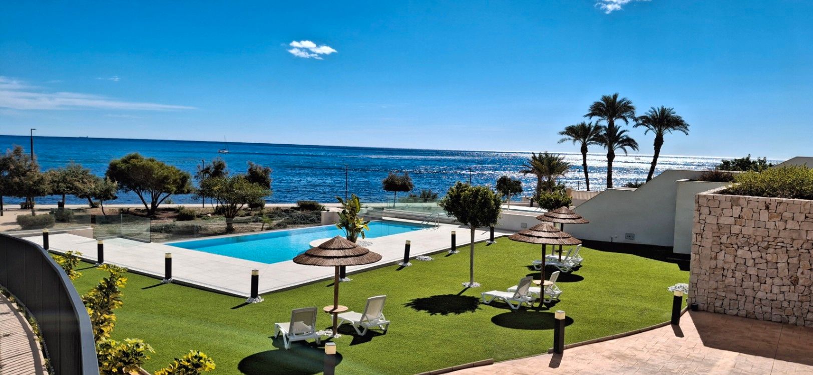 Garden of Apartment for sale in Villajoyosa / La Vila Joiosa  with Air Conditioner, Private garden and Terrace