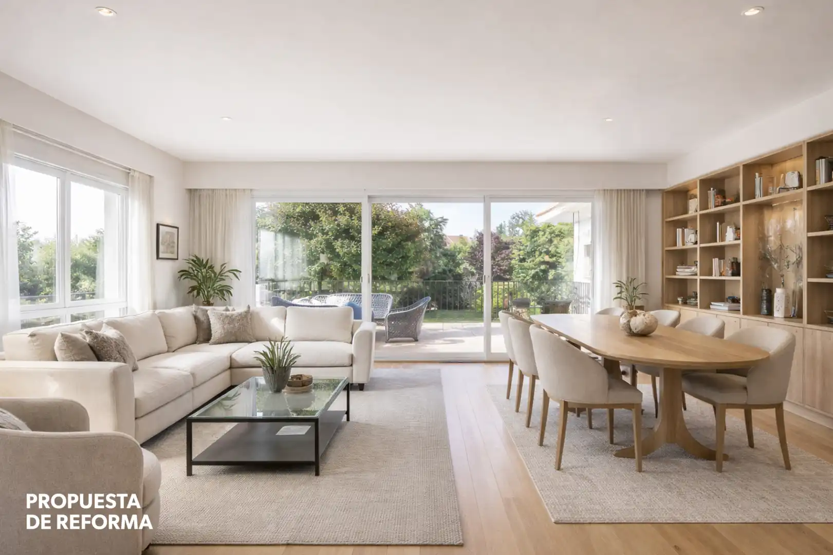 Sala de estar de Casa o chalet en venta en Oleiros con Jardín privado
