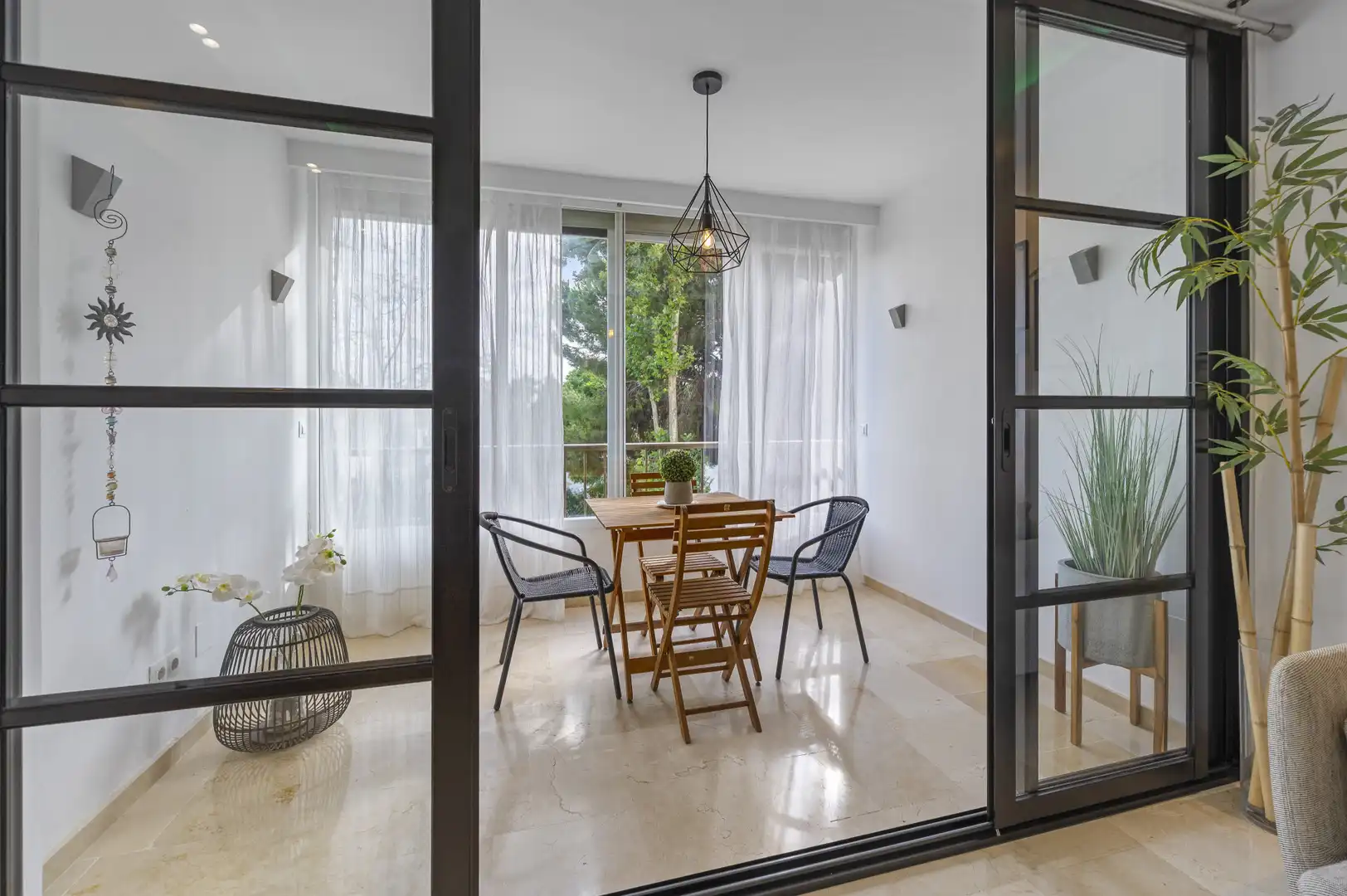Terrace of Apartments for rent in Marbella  with Air Conditioner, Swimming Pool and Furnished