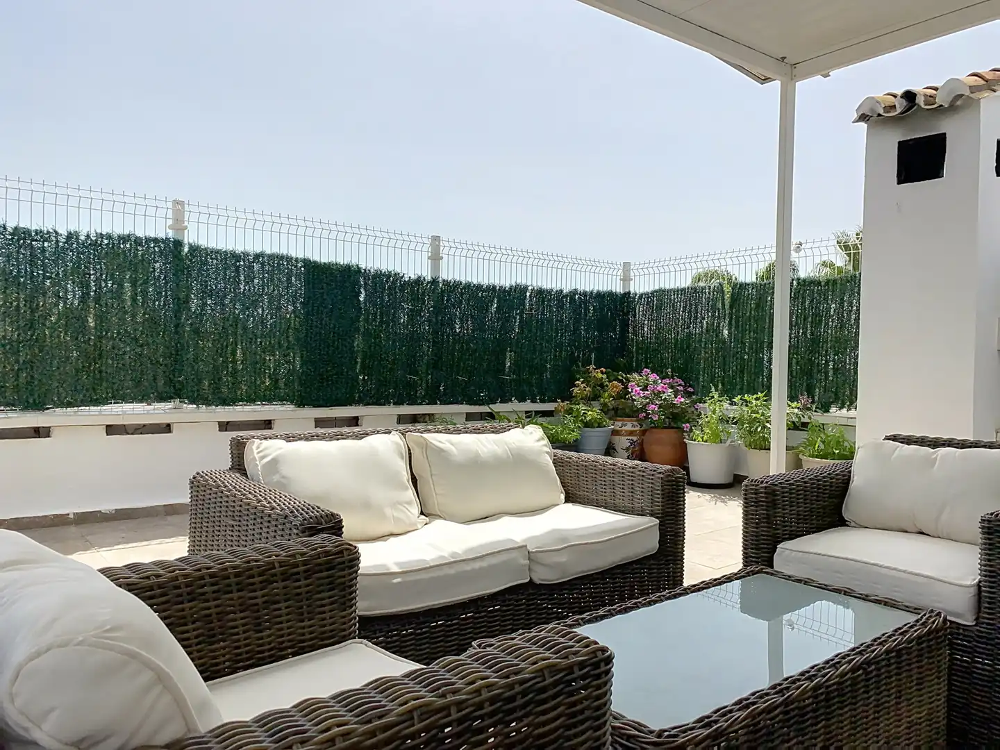 Terrassa de Casa adosada en venda en Estepona amb Aire condicionat, Jardí privat i Terrassa