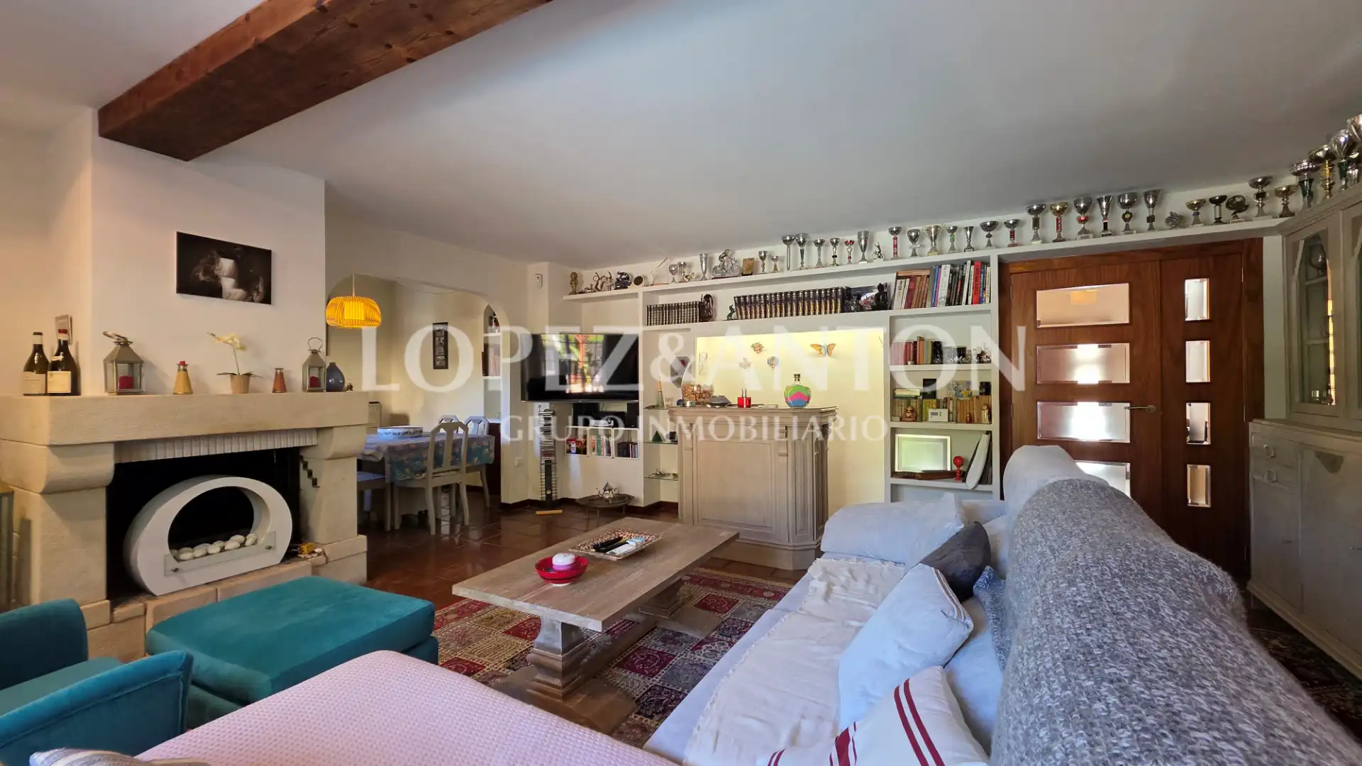 Wohnzimmer von Haus oder Chalet zum Verkauf in L'Eliana mit Klimaanlage, Heizung und Privatgarten