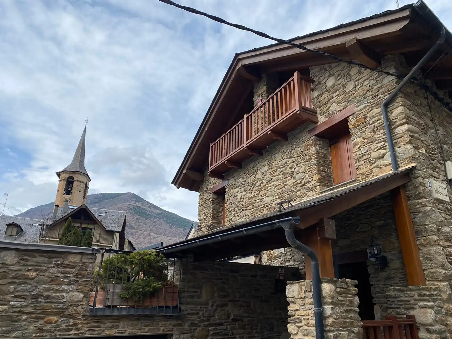 Vista exterior de Casa o chalet en venta en Esterri d'Àneu con Calefacción, Parquet y Terraza