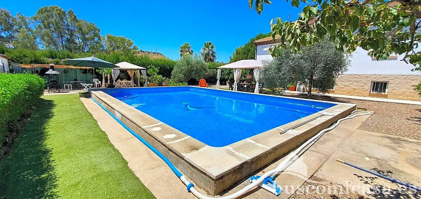 Piscina de Casa o xalet en venda en Linares amb Aire condicionat, Calefacció i Jardí privat