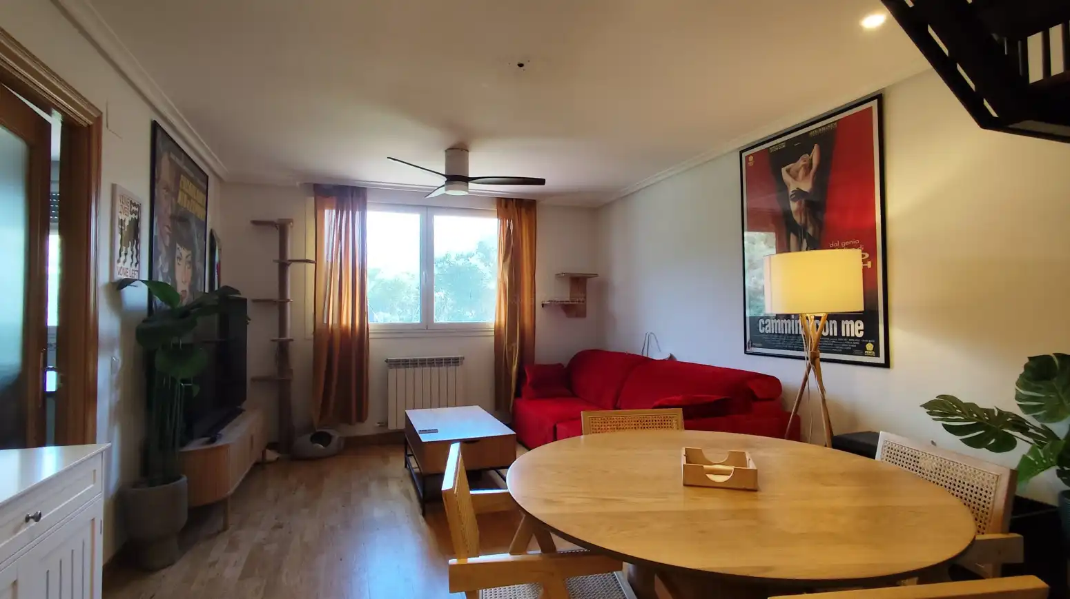 Wohnzimmer von Wohnung zur Miete in Villamediana de Iregua mit Heizung, Parkett und Terrasse