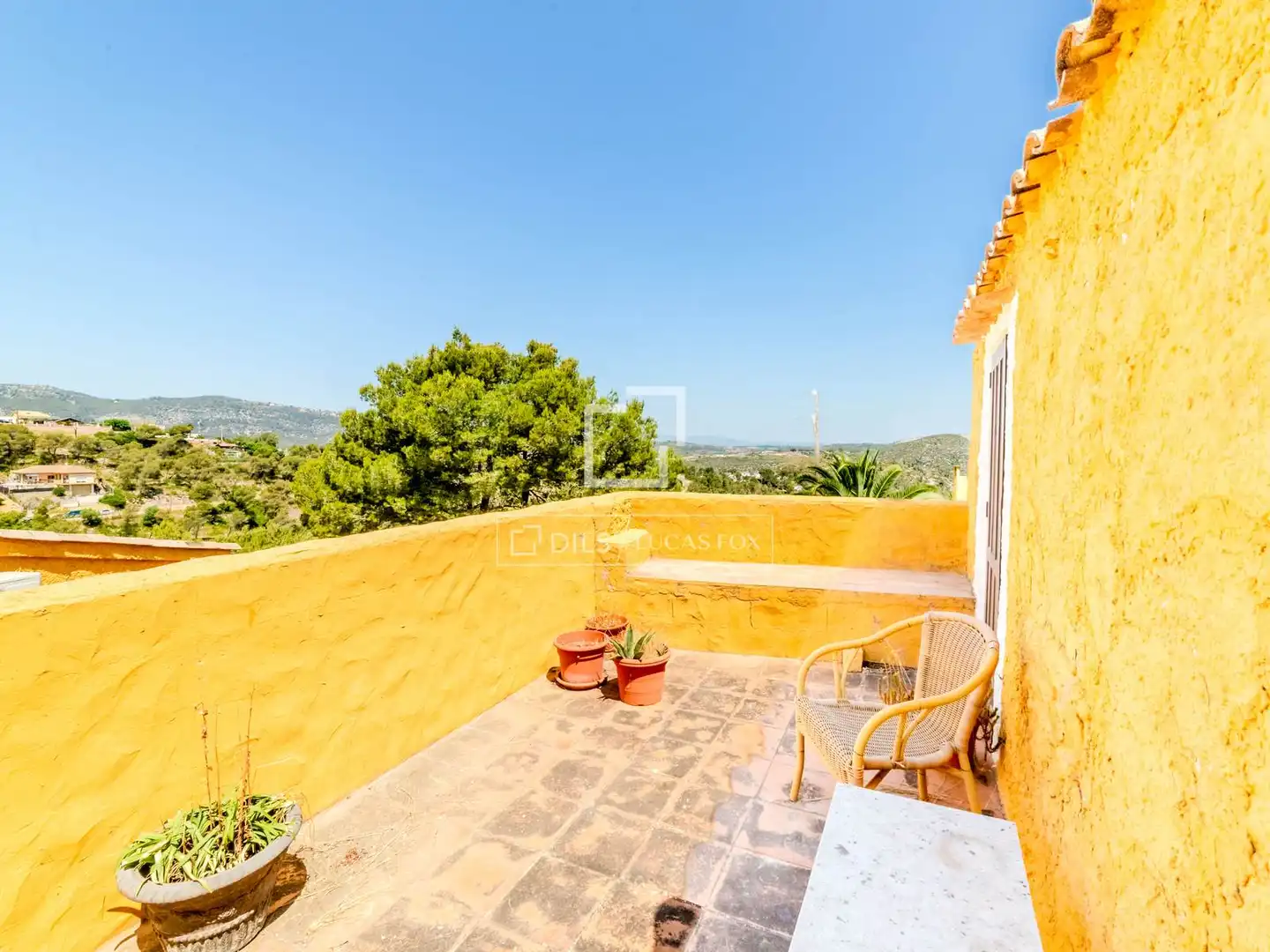 Terraza de Finca rústica en venta en Canyelles con Aire acondicionado, Calefacción y Jardín privado