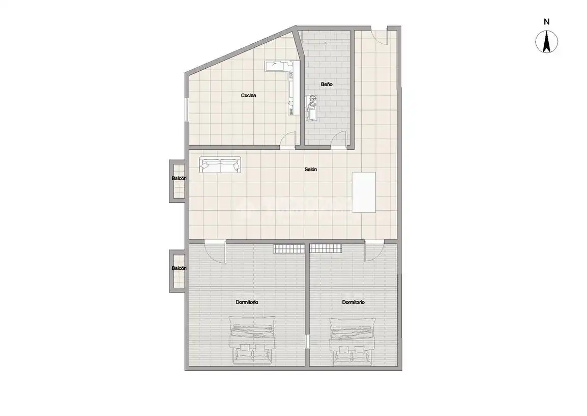 Flat for sale in Casco Histórico
