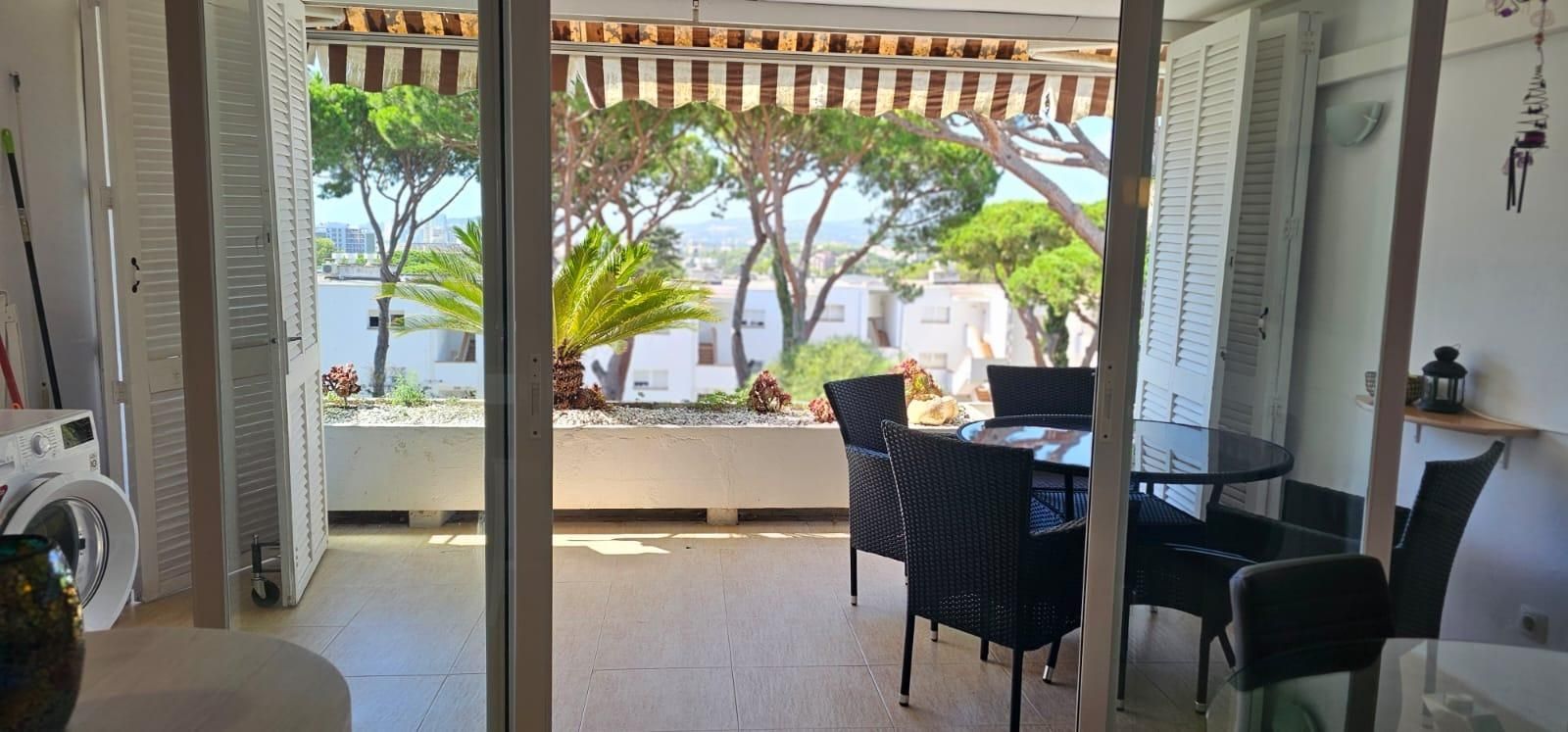 Terrassa de Apartament de lloguer en Castell-Platja d'Aro amb Aire condicionat, Calefacció i Jardí privat