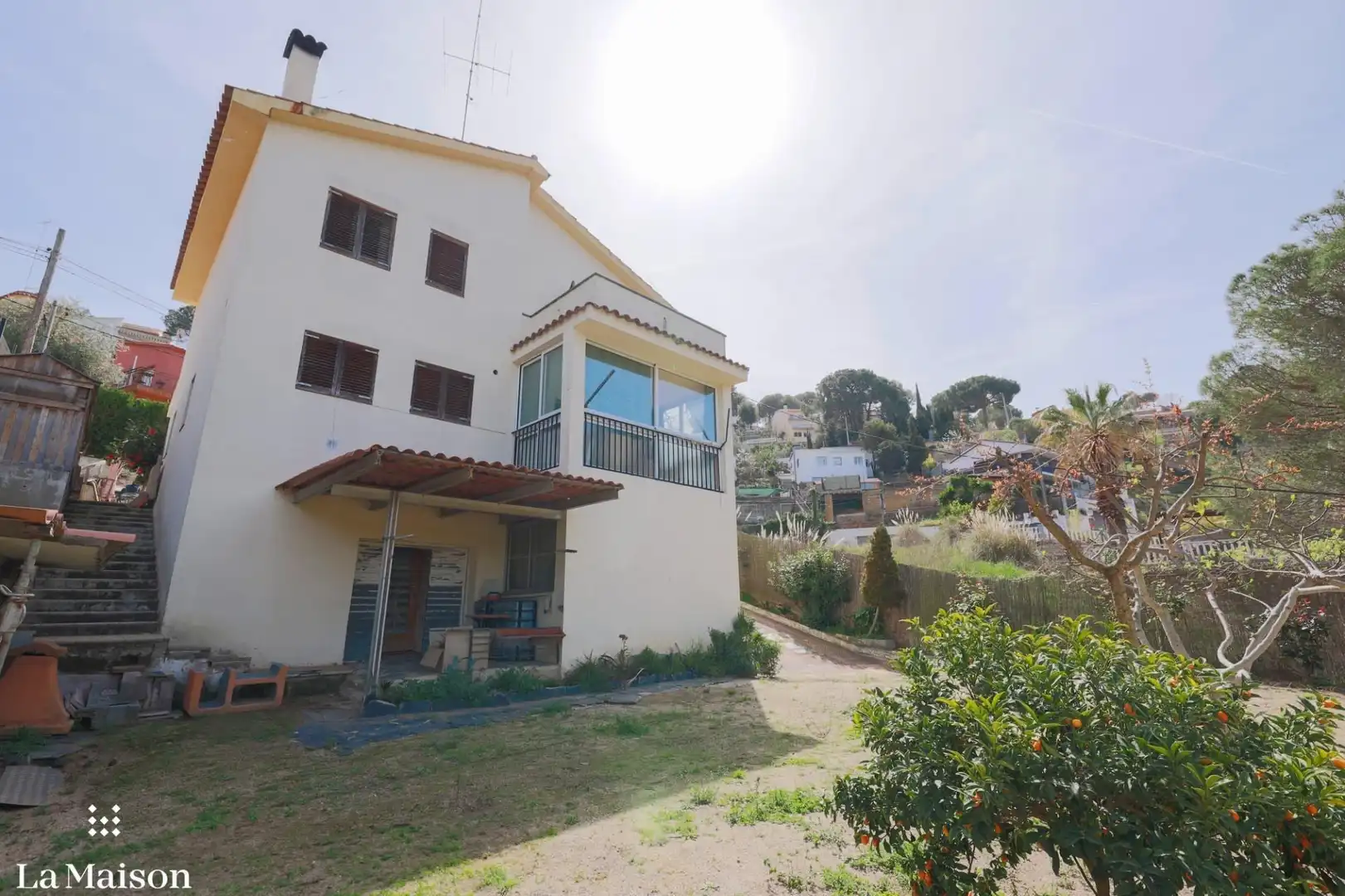 Exterior view of Houses for sale in Argentona  with Heating, Terrace and Storage room