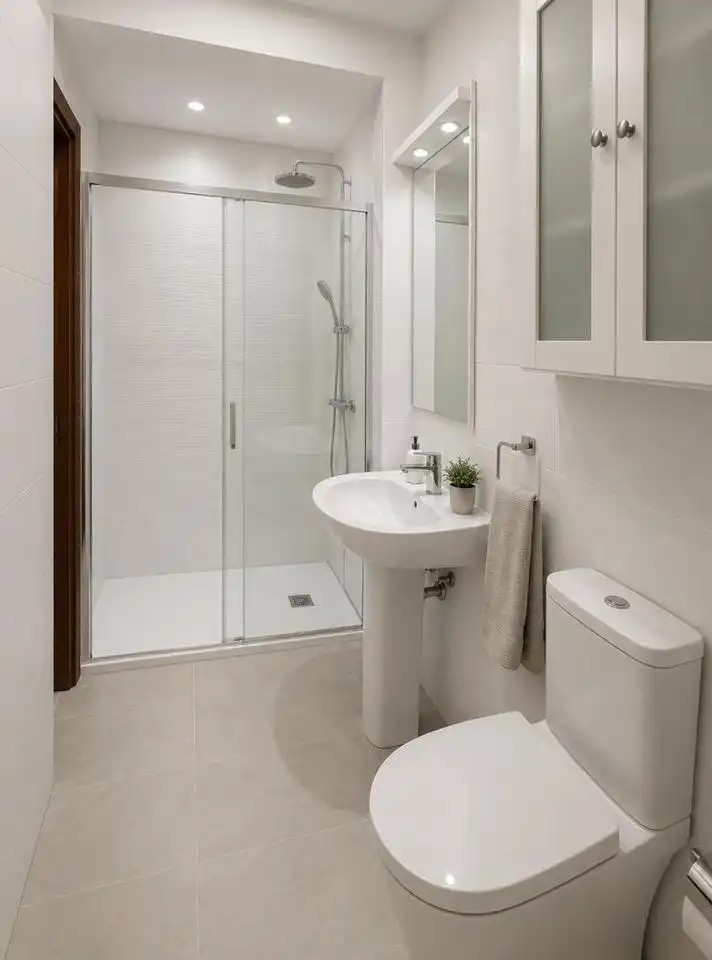 Baño de Apartamento de alquiler en Madrid con Calefacción