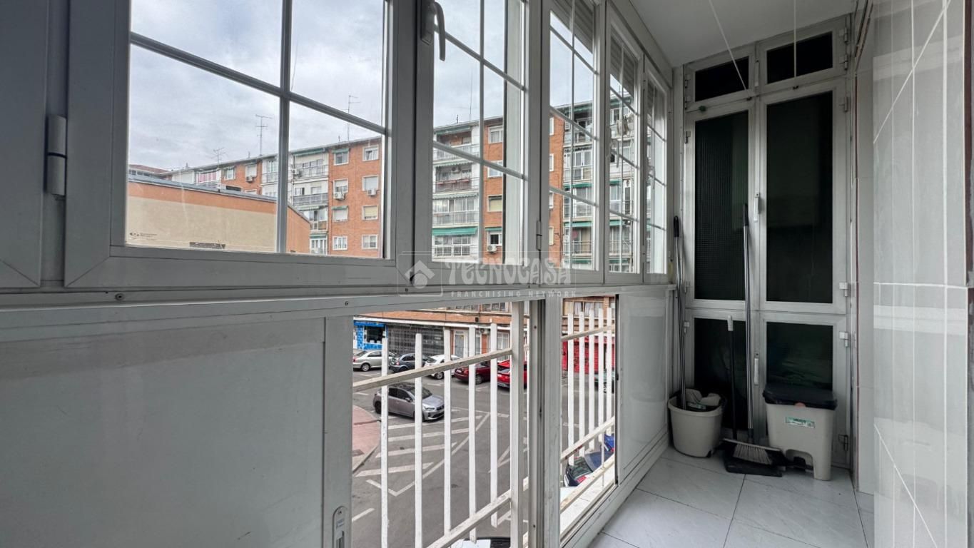 Balcony of Flat for sale in  Madrid Capital  with Heating, Parquet flooring and Terrace
