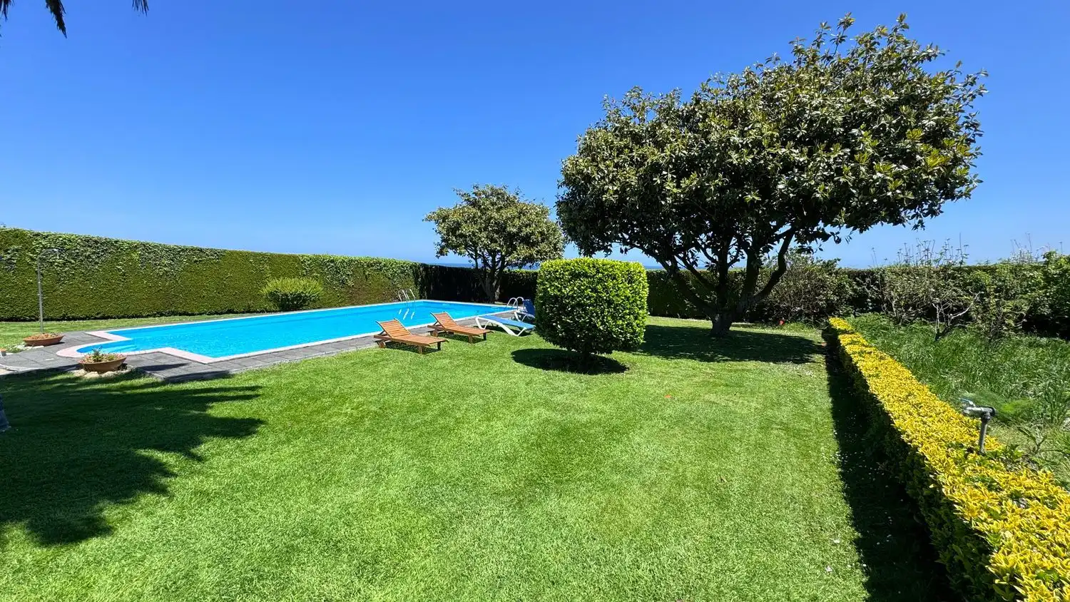 Swimming pool of Houses for sale in Carballo  with Heating, Private garden and Swimming Pool
