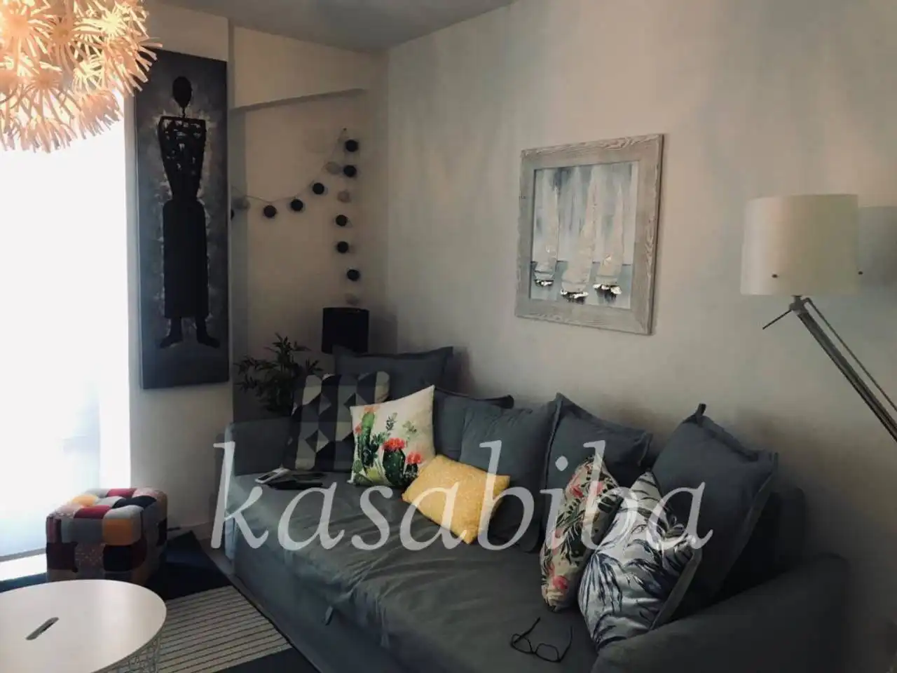Living room of Flat for rent in Valencia  with Air Conditioner, Furnished and Balcony