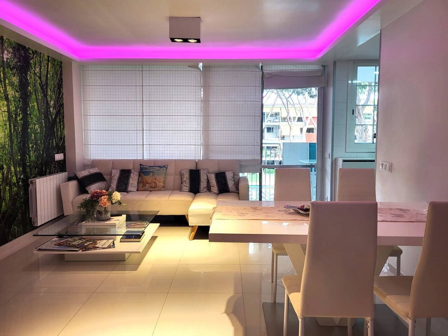 Living room of Flat to rent in Castelldefels  with Air Conditioner, Furnished and TV