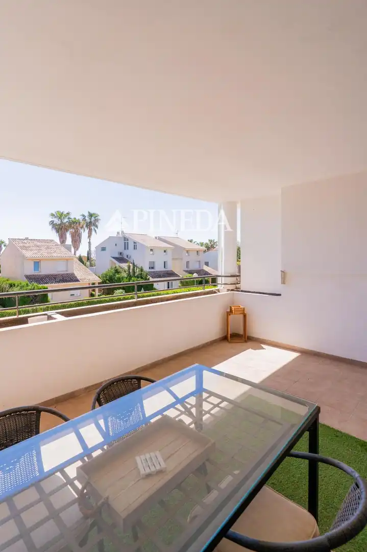 Terrassa de Apartament de lloguer en Puçol amb Terrassa, Moblat i Piscina comunitària