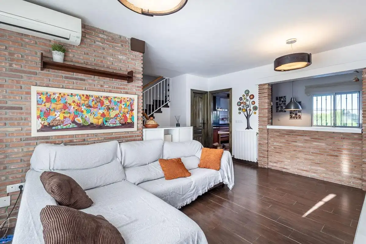 Living room of Detached homes for sale in Vegas del Genil  with Air Conditioner and Swimming Pool