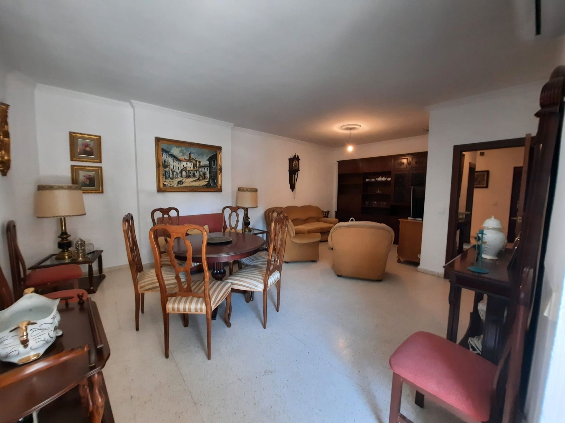 Sala de estar de Piso de alquiler en Badajoz Capital con Aire acondicionado, Terraza y Amueblado