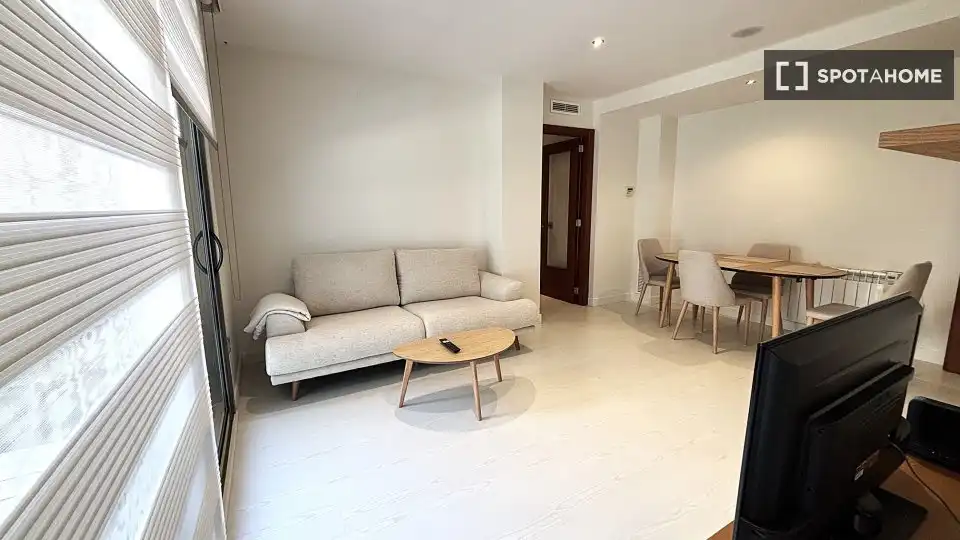 Wohnzimmer von Wohnung zur Miete in Sitges mit Klimaanlage, Heizung und Möbliert