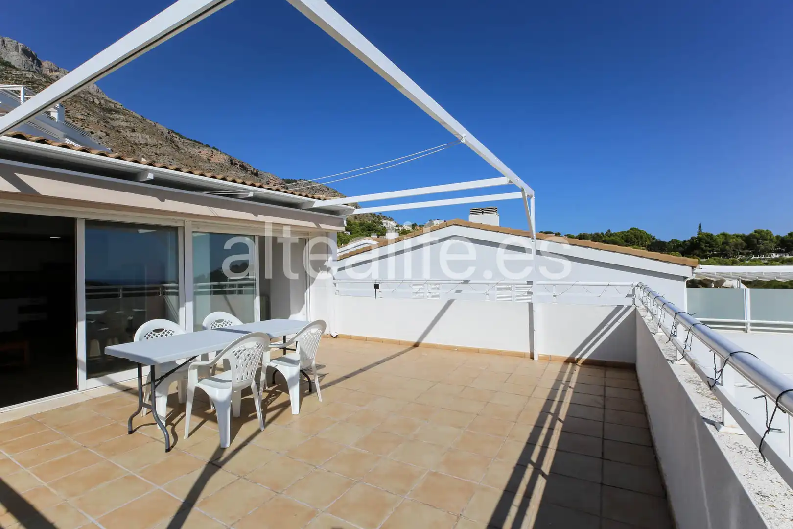 Terrasse von Wohnungen zur Miete in Altea mit Klimaanlage, Heizung und Terrasse