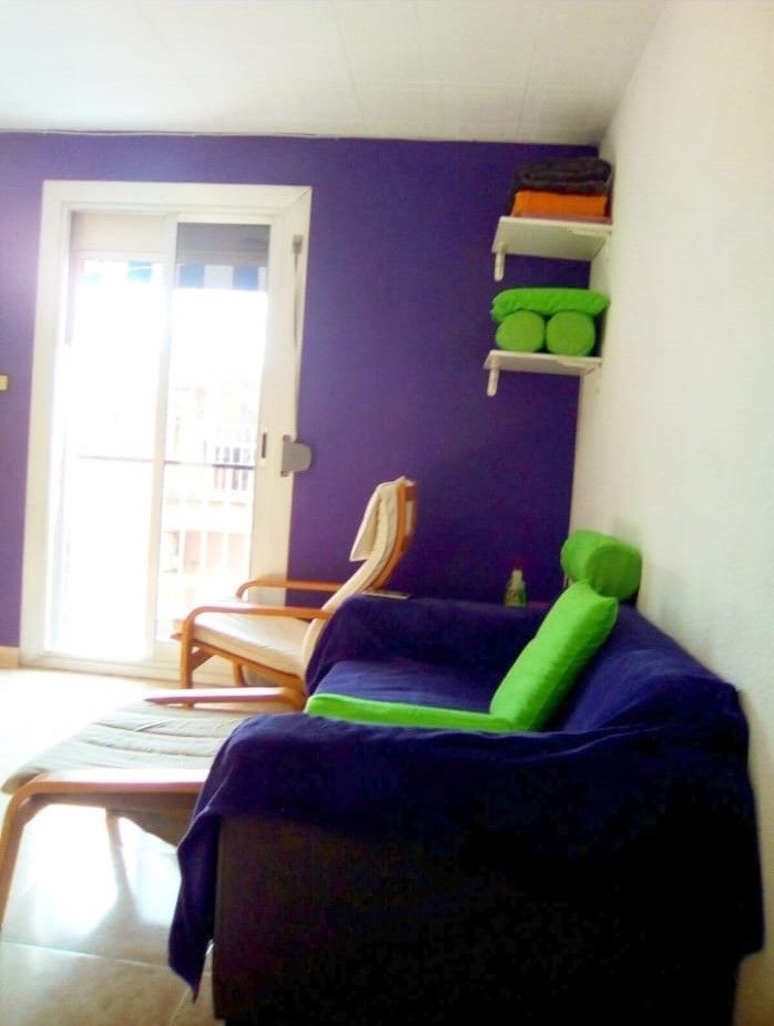 Living room of Flat for sale in Badalona  with Furnished