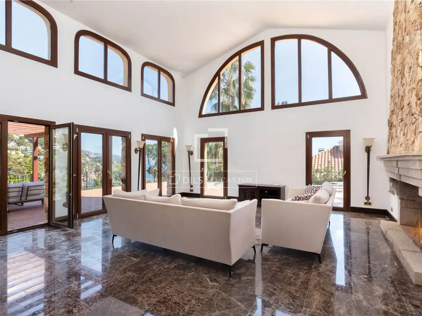 Sala de estar de Casa o chalet en venta en Blanes con Aire acondicionado, Calefacción y Jardín privado