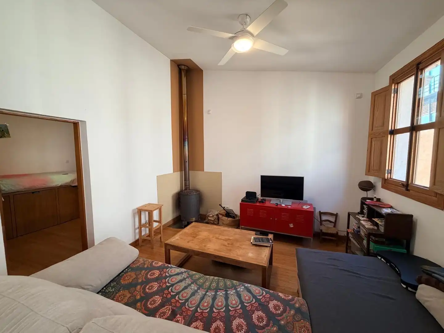 Sala de estar de Ático en venta en  Palma de Mallorca con Calefacción, Parquet y Terraza