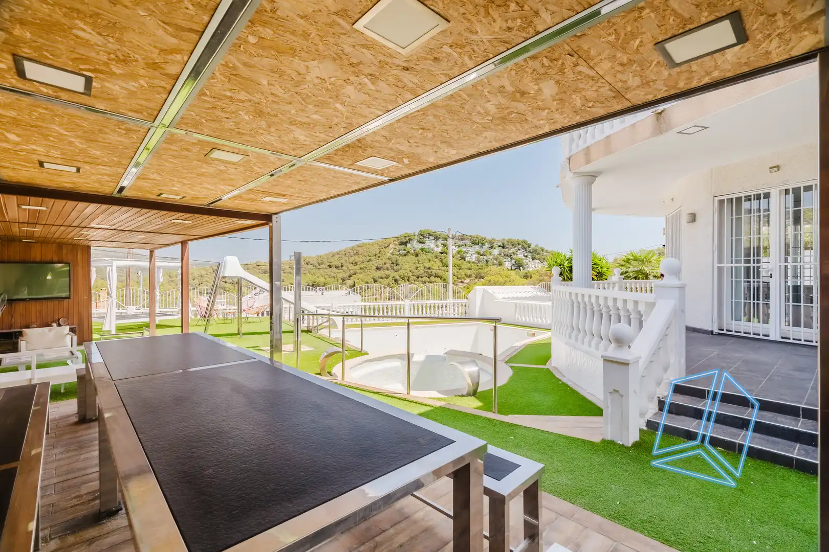 Terraza de Casa o chalet en venta en Canyelles con Piscina y Balcón