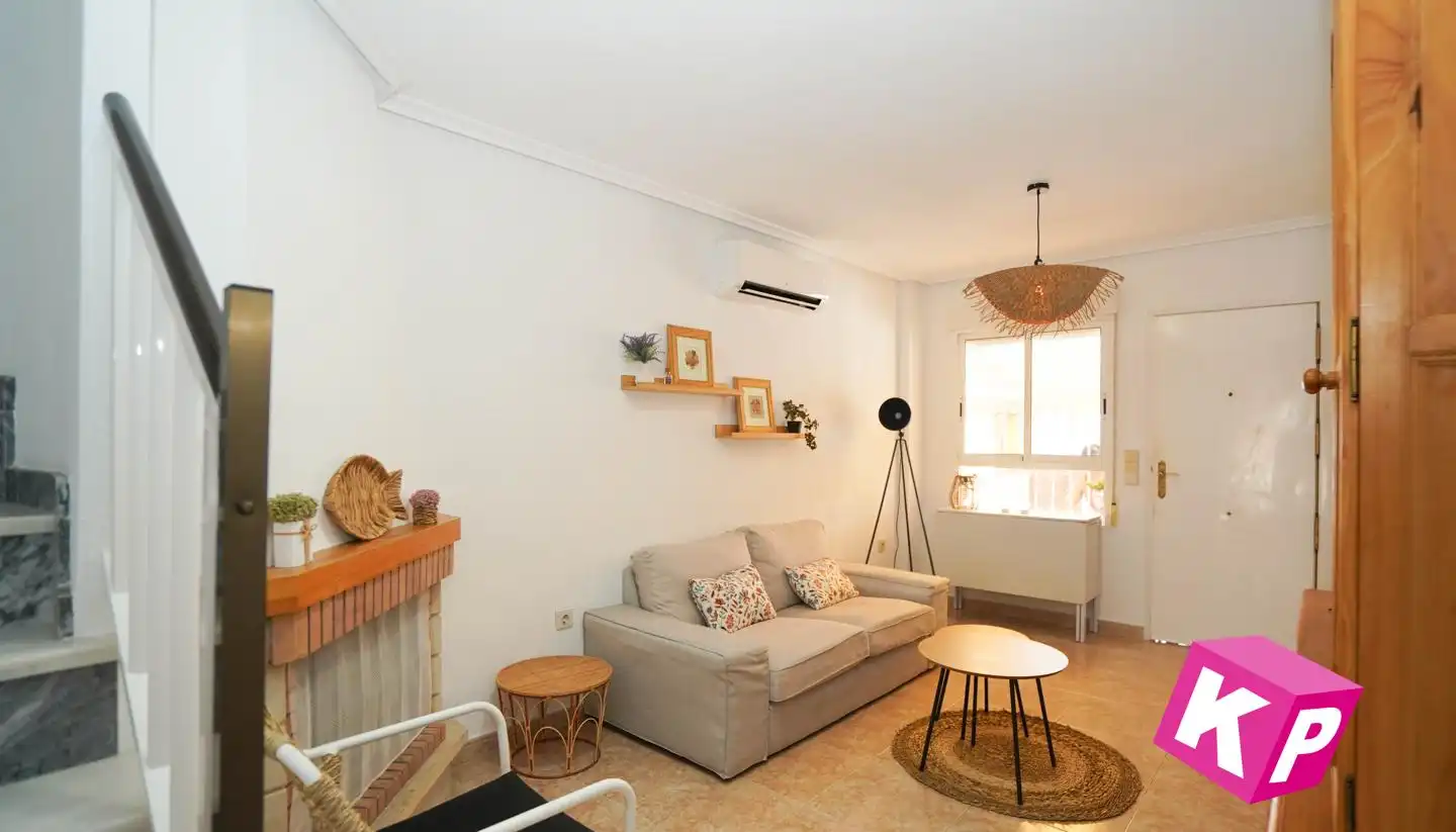 Sala d'estar de Casa o xalet en venda en Santa Pola amb Aire condicionat, Terrassa i Piscina