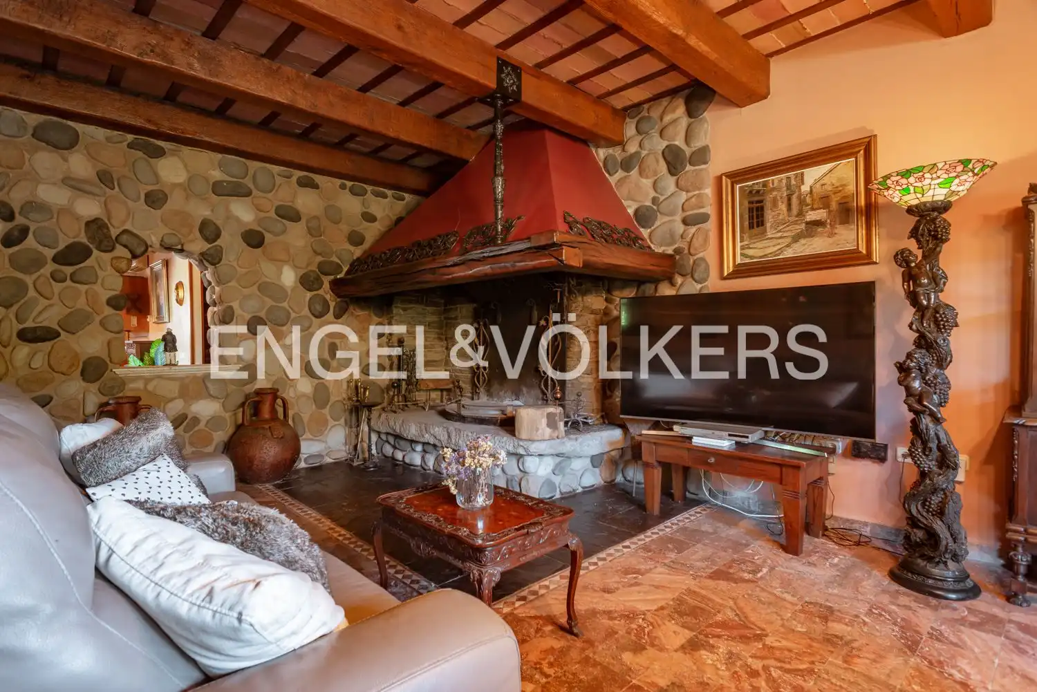 Sala d'estar de Casa adosada en venda en Argelaguer amb Aire condicionat, Calefacció i Jardí privat