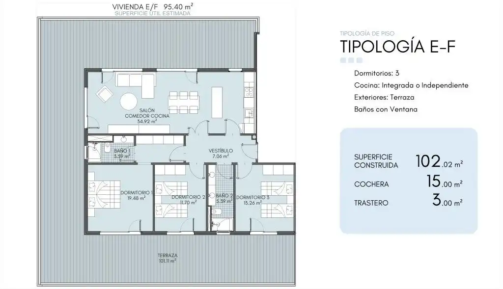 Attic for sale in Arroyo de la Encomienda  with Heating, Private garden and Terrace