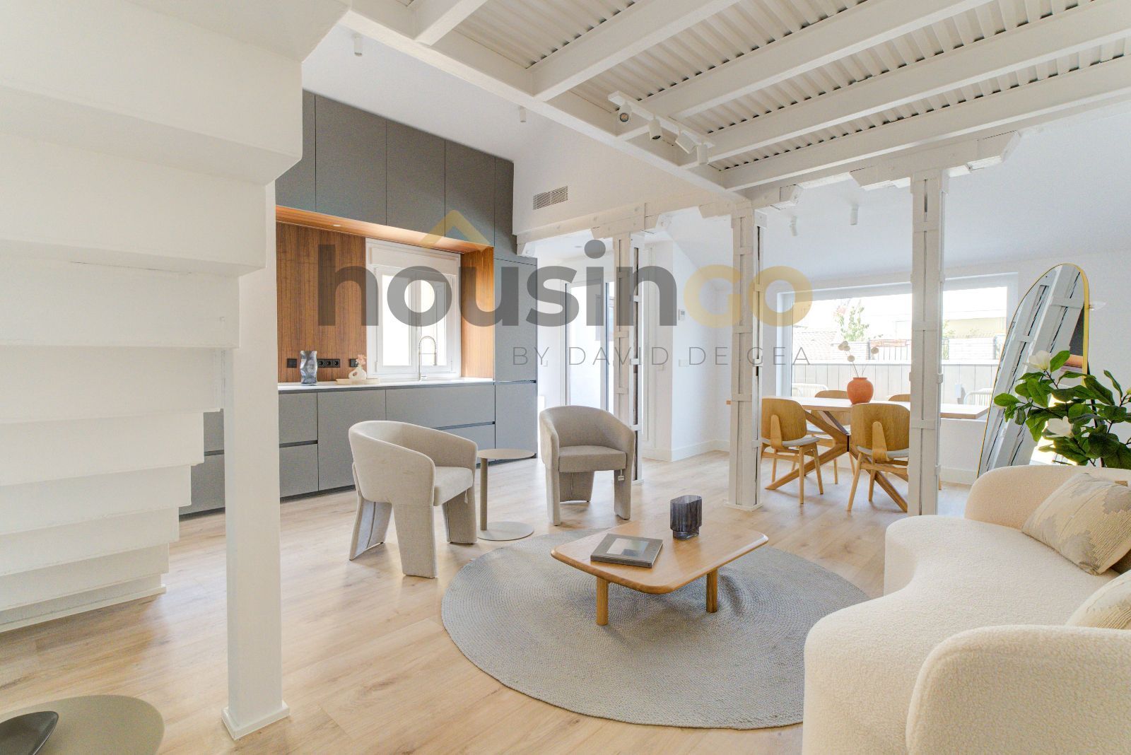 Living room of Attic for sale in  Madrid Capital  with Air Conditioner, Heating and Terrace