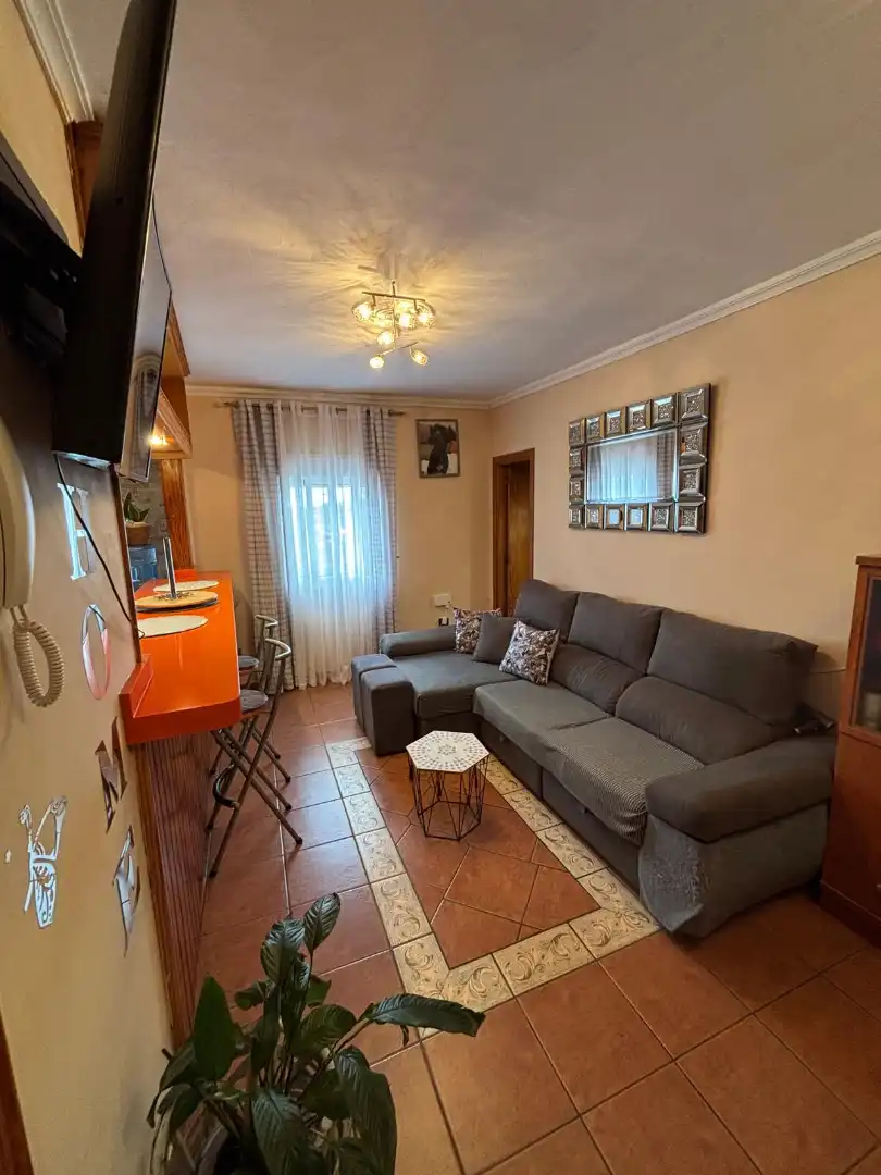 Wohnzimmer von Einfamilien-Reihenhaus zum Verkauf in Arico mit Terrasse, Abstellraum und Möbliert