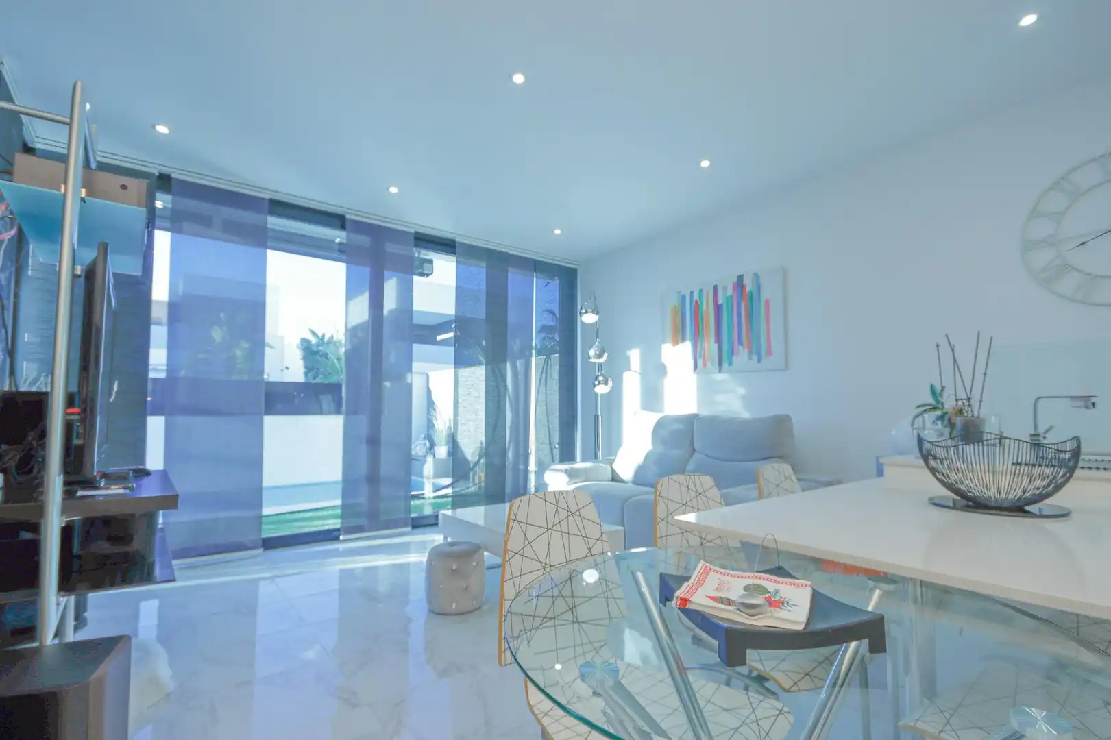 Living room of Houses for rent in San Javier  with Air Conditioner, Heating and Private garden
